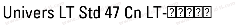 Univers LT Std 47 Cn LT字体转换